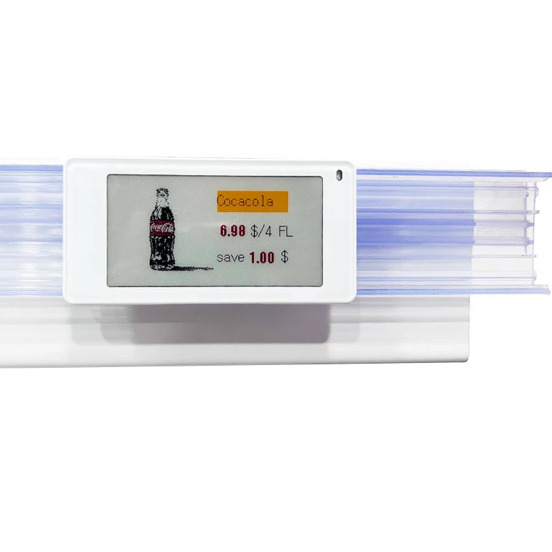 2,13 inch elektronisch prijskaartje extruisonkanaal