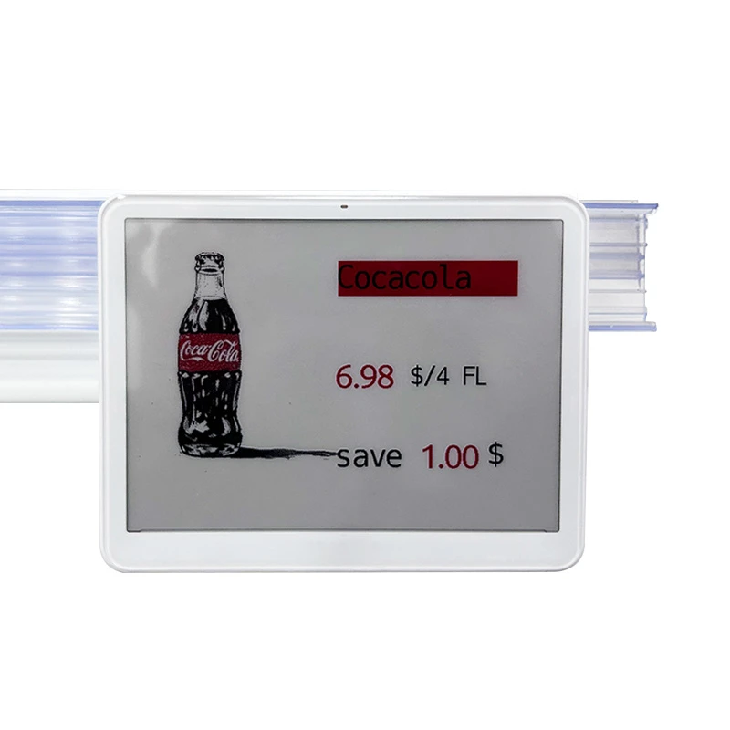 5,8 inch elektronisch prijskaartje extrusiekanaal