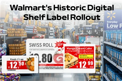 Uitrol van historische digitale schaplabels van Walmart